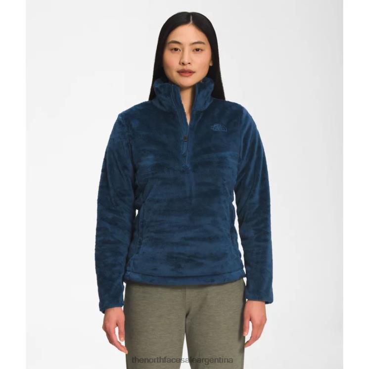 FFV045579 azul sombreado The North Face jersey osito con cremallera para mujer