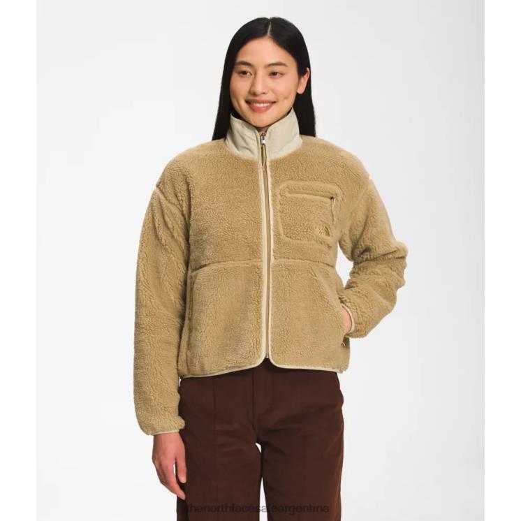 FFV045623 broncearse The North Face chaqueta con cremallera completa de pelo extremo para mujer