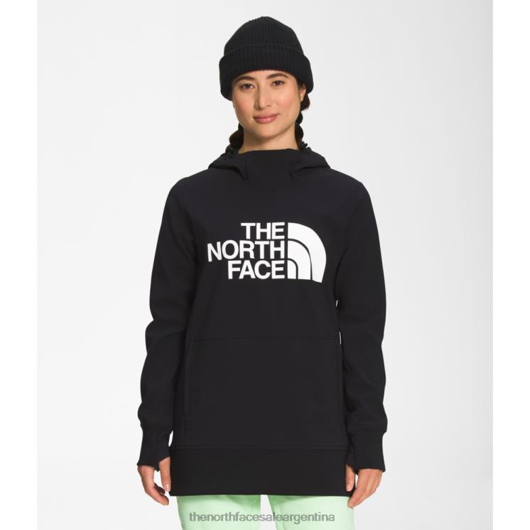 FFV045700 negro The North Face sudadera con capucha tekno para mujer
