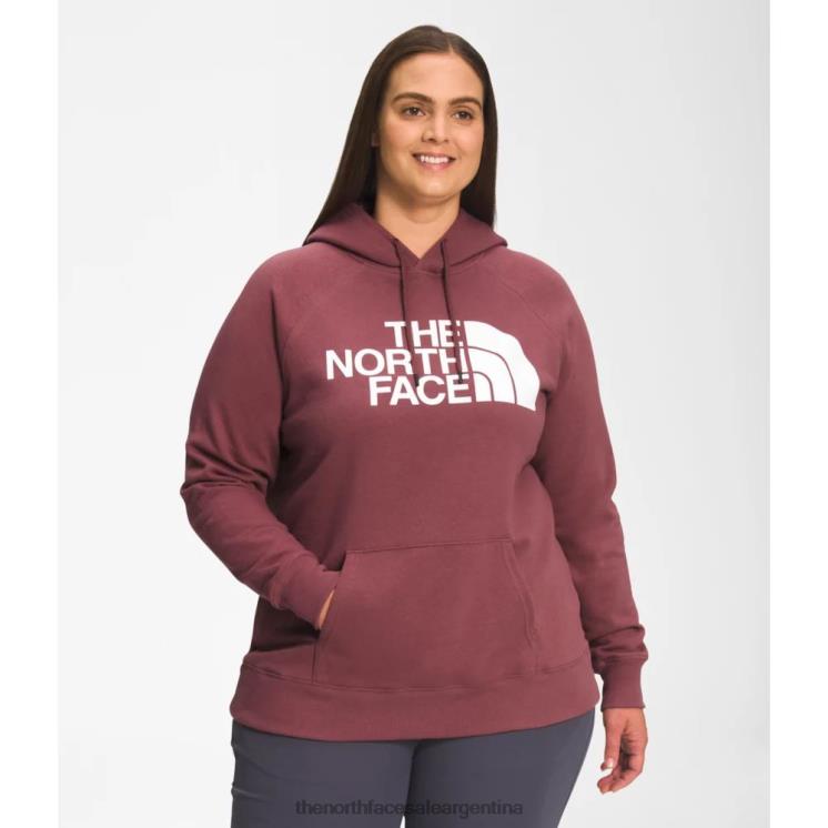 FFV045808 jengibre The North Face sudadera con capucha de media cúpula para mujer