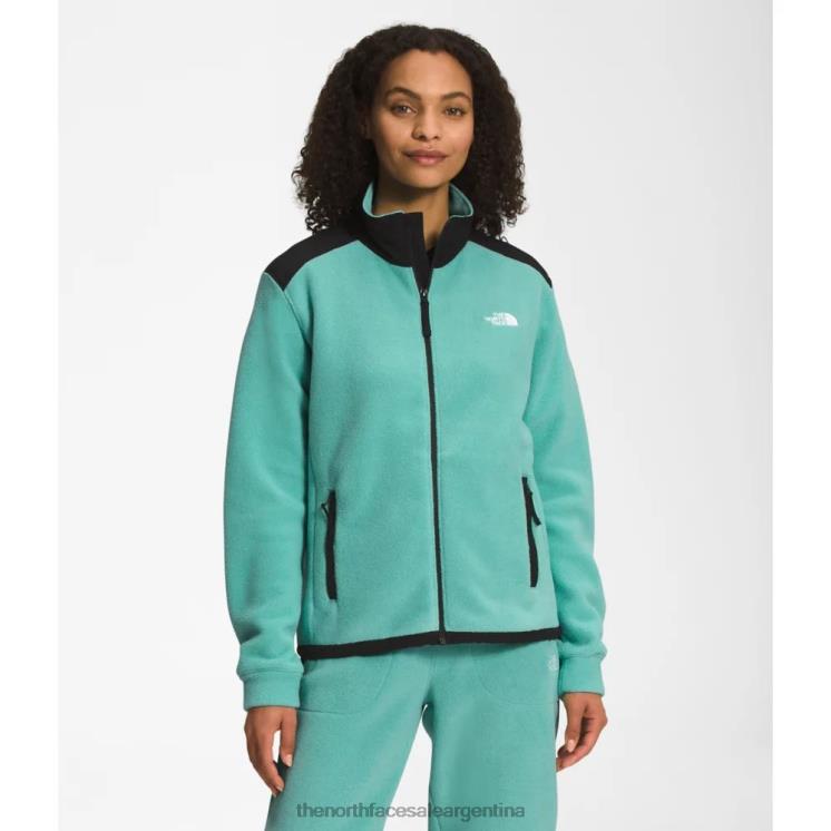 FFV046128 wasabi The North Face chaqueta alpina polartec 200 con cremallera completa para mujer