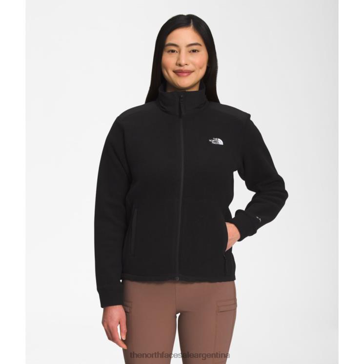 FFV046129 negro The North Face chaqueta alpina polartec 200 con cremallera completa para mujer