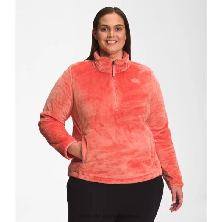 FFV046276 amanecer coralino The North Face jersey con cremallera osito para mujer