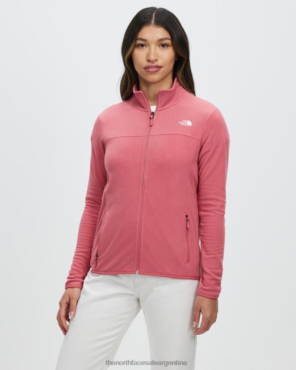 FFV046970 rosa pizarra The North Face chaqueta polar con cremallera completa tka glacier