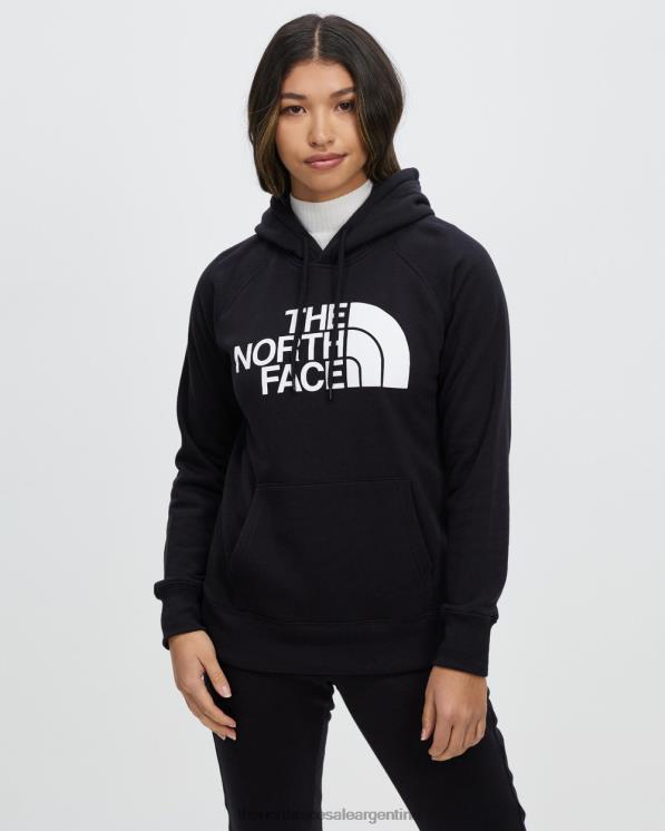 FFV046998 blanco negro The North Face sudadera con capucha y media cúpula