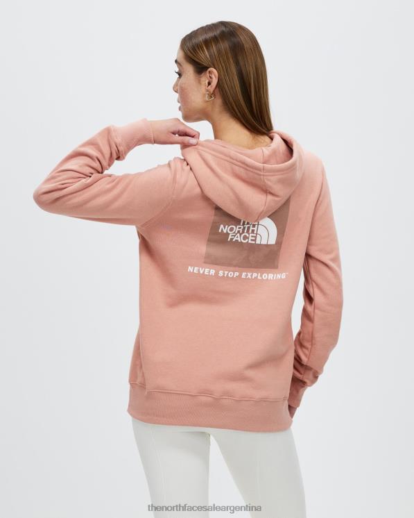 FFV047053 rosa del amanecer The North Face sudadera con capucha de box nse
