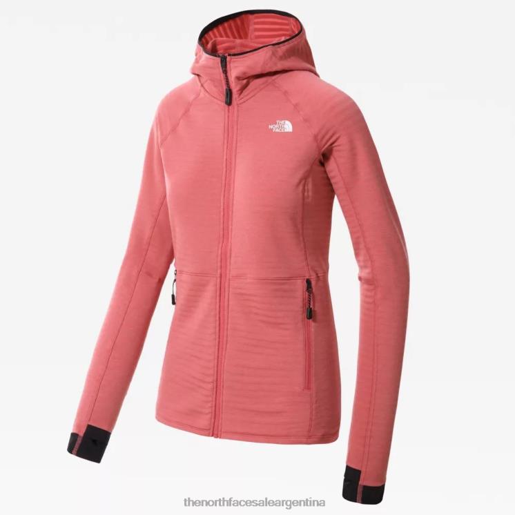 FFV04841 rosa pizarra The North Face chaqueta polar circadiana para mujer