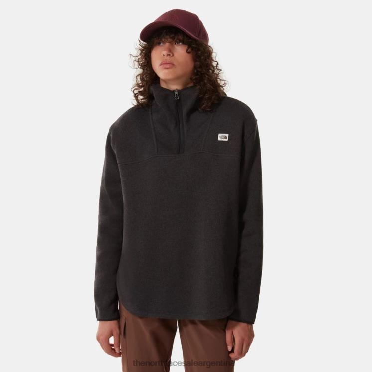 FFV04963 brezo negro The North Face sudadera con capucha de media luna para mujer