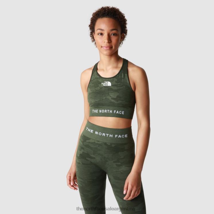 FFV042127 tomillo The North Face top sin costuras de laboratorio de entrenamiento para mujeres