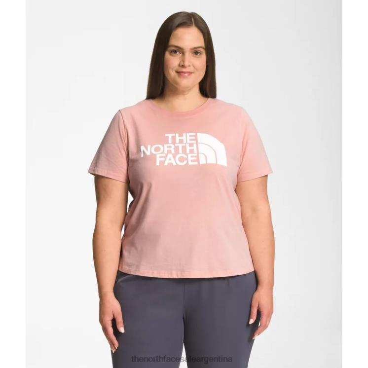 FFV044877 rosa arena The North Face Camiseta de algodón de media cúpula de manga corta para mujer más