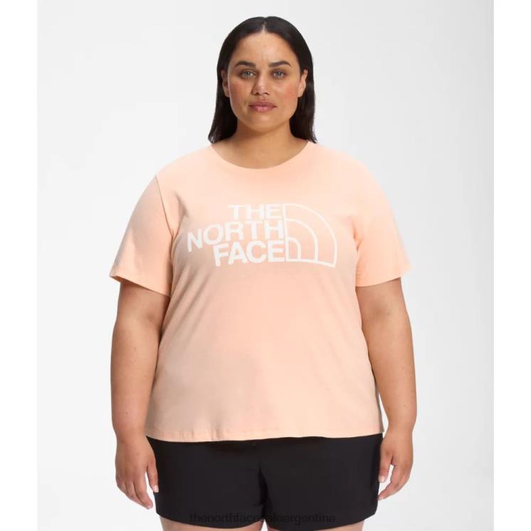 FFV044881 hielo de albaricoque The North Face Camiseta de algodón de media cúpula de manga corta para mujer más