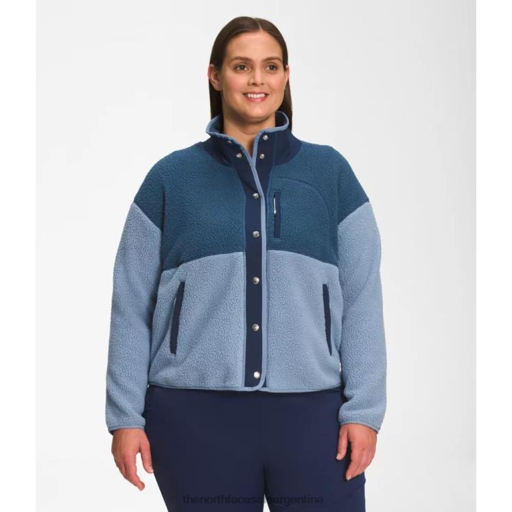 FFV044897 azul popular The North Face chaqueta polar mujer plus cragmont