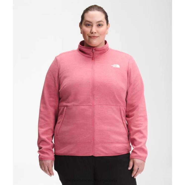 FFV044912 rosa pizarra The North Face mujer plus canyonlands cremallera completa