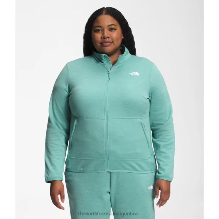 FFV044913 lavabo azul The North Face mujer plus canyonlands cremallera completa