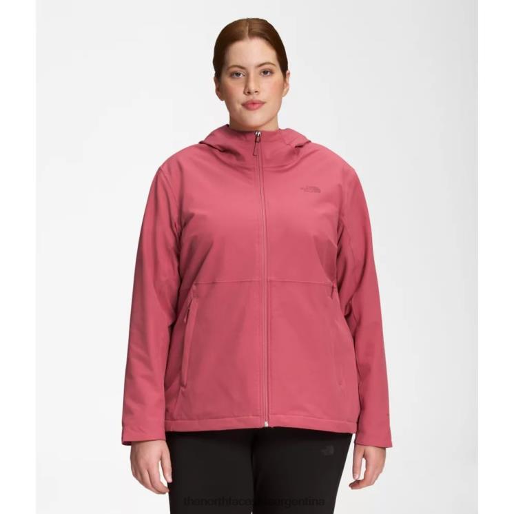 FFV044918 rosa pizarra The North Face sudadera con capucha de shelbe raschel para mujer