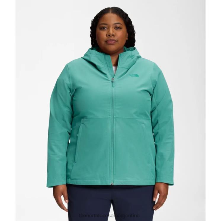 FFV044923 wasabi The North Face sudadera con capucha de shelbe raschel para mujer