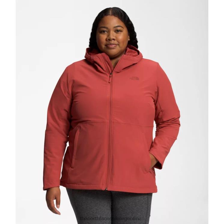 FFV044929 especias rojas The North Face sudadera con capucha de shelbe raschel para mujer