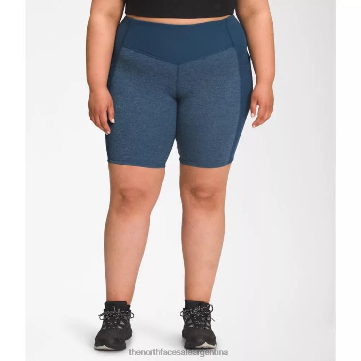 FFV044937 azul sombreado The North Face mujer plus dune sky 9 pantalones cortos ajustados