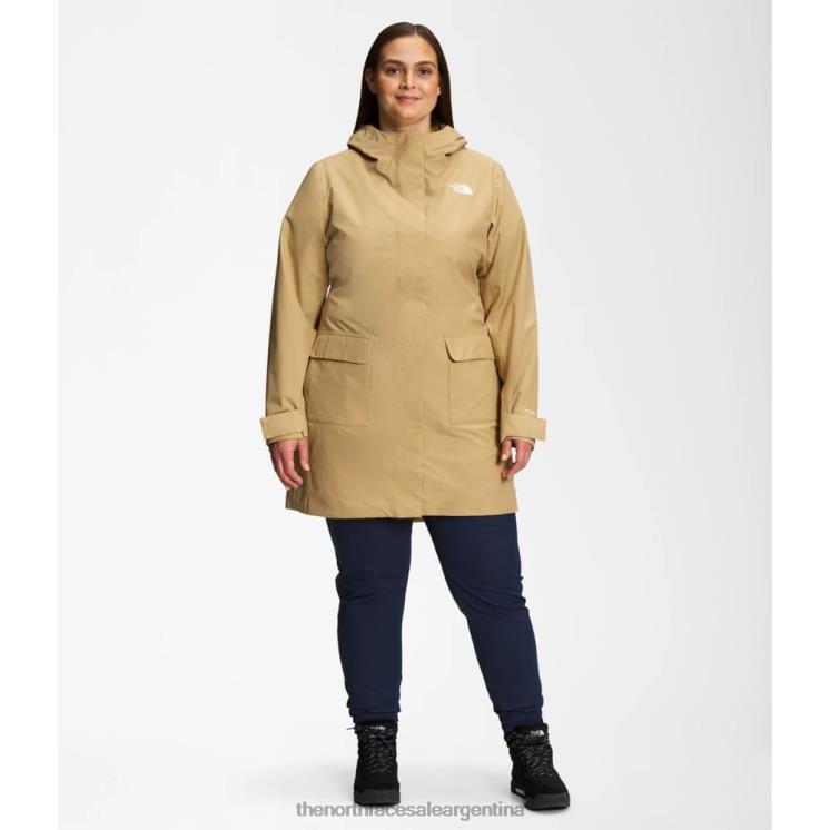 FFV044942 broncearse The North Face parka lluvia mujer plus city brisa ii
