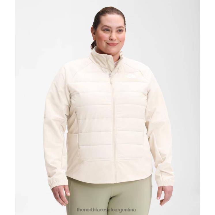 FFV044955 blanco The North Face chaqueta híbrida de mujer plus refugio cove