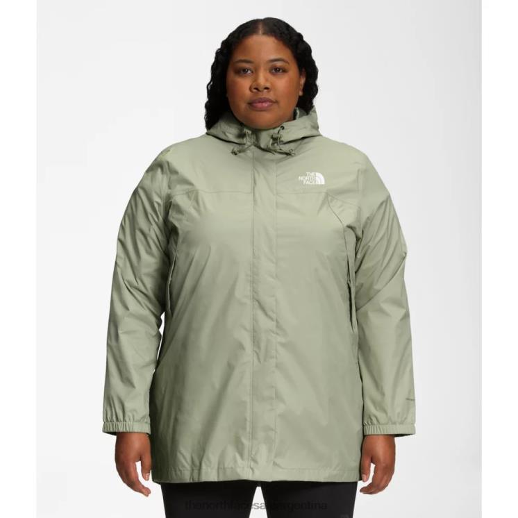 FFV044976 té verde The North Face parka mujer plus antora