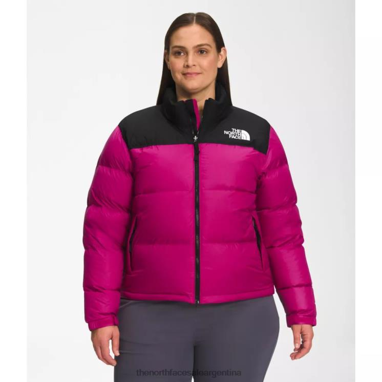FFV045004 rosa fucsia The North Face chaqueta nuptse retro 1996 mujer plus