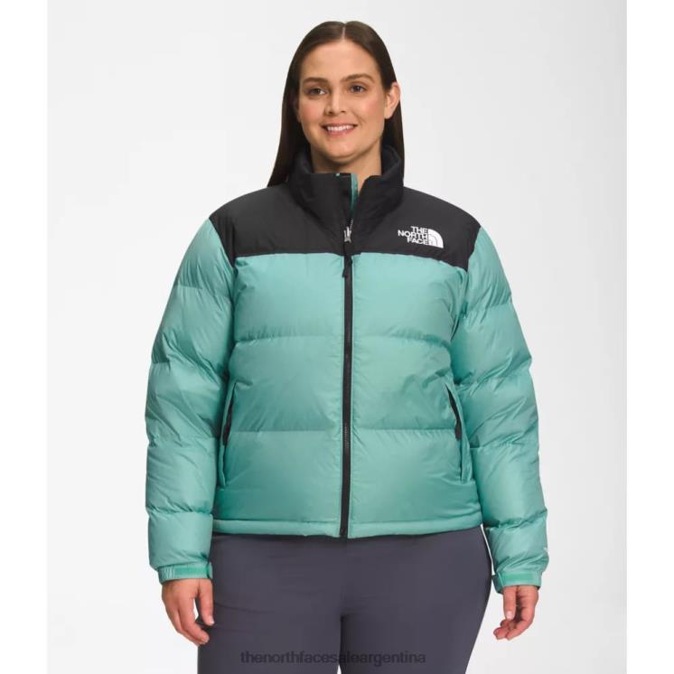 FFV045005 wasabi The North Face chaqueta nuptse retro 1996 mujer plus