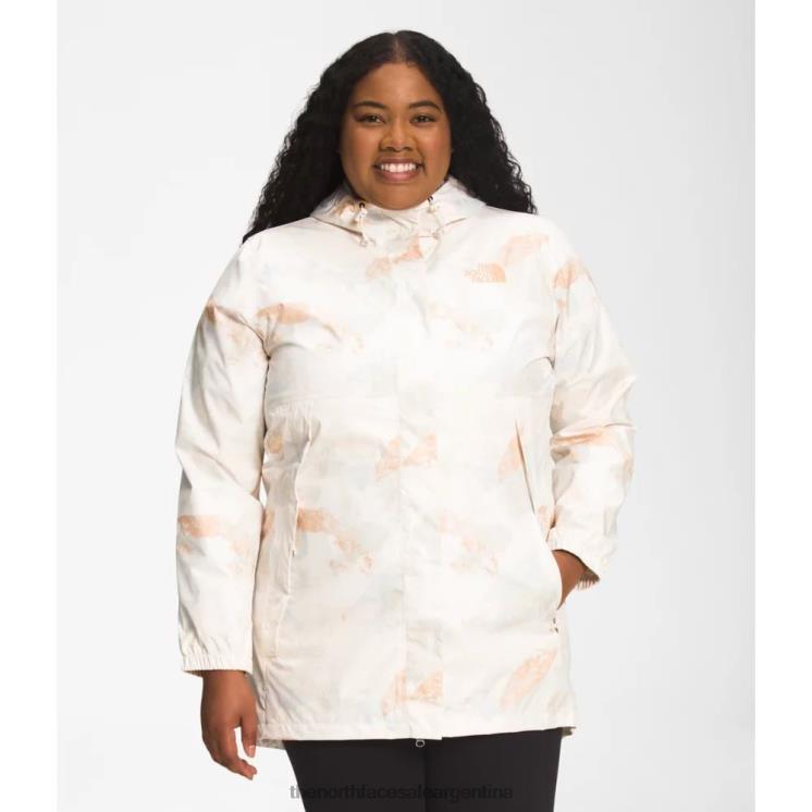 FFV045020 cañón de albaricoque The North Face parka mujer estampada plus antora