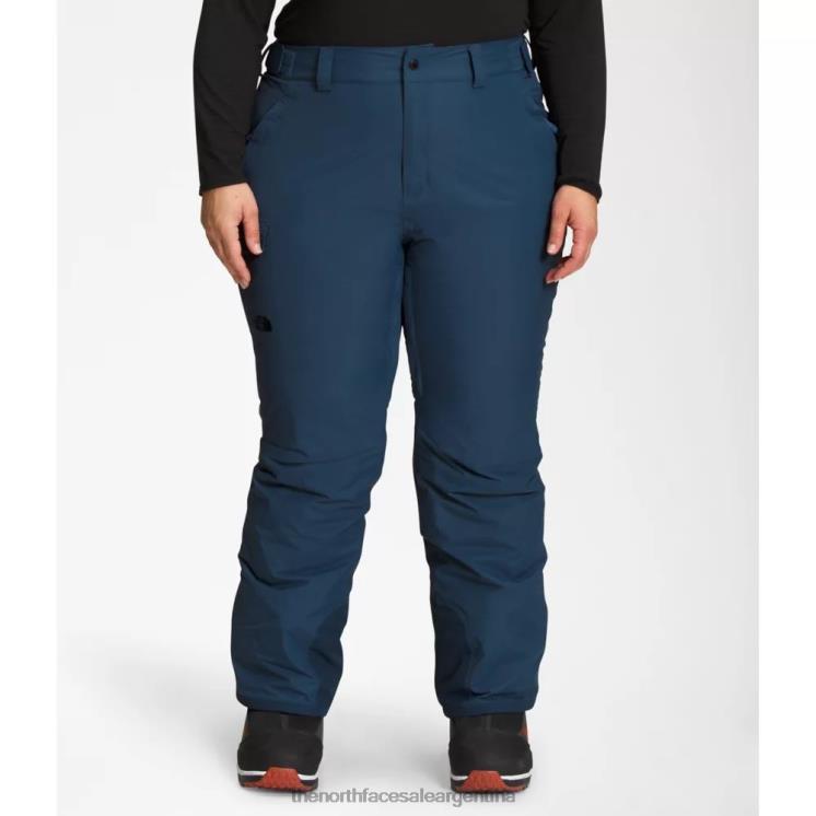 FFV045706 azul sombreado The North Face pantalones con aislamiento mujer plus freedom