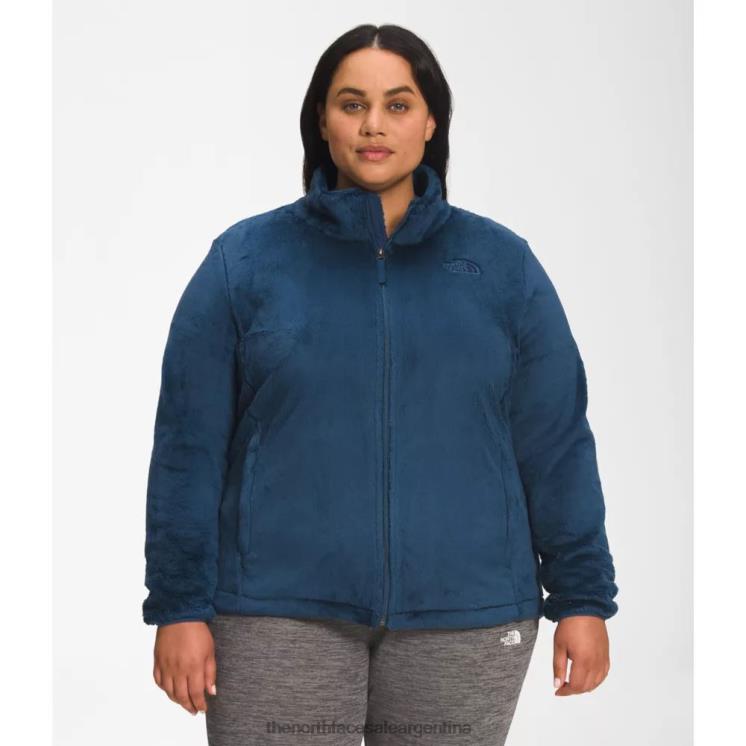 FFV045714 azul sombreado The North Face chaqueta mujer plus osito