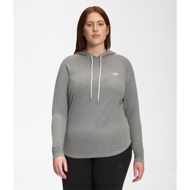 FFV045847 gris The North Face sudadera con capucha de punto westbrae para mujer