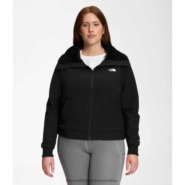 FFV046150 negro The North Face mujer plus shelbe raschel bomber