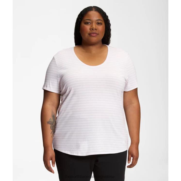FFV046220 niebla de lavanda The North Face Camiseta de manga corta con cuello redondo para mujer Plus Terrain