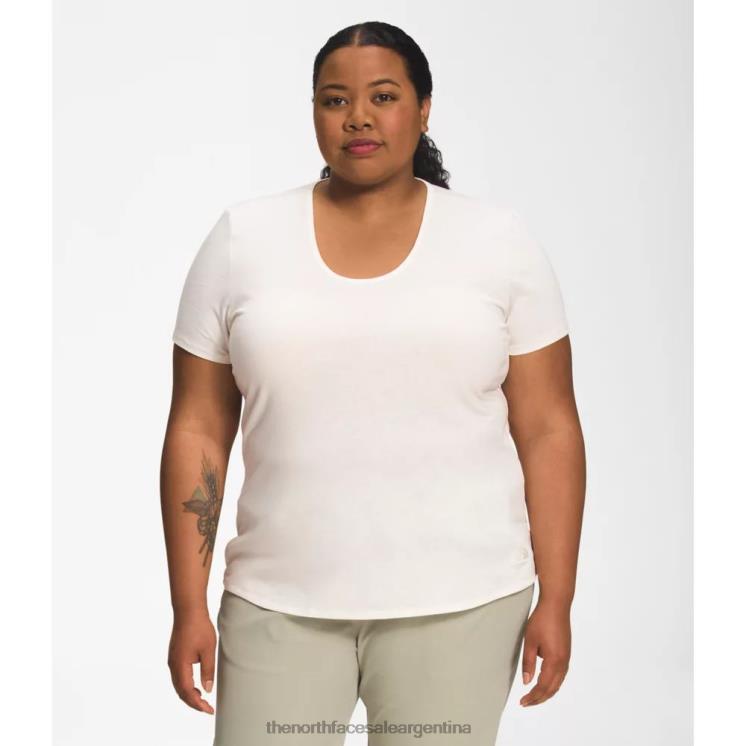 FFV046223 blanco The North Face Camiseta de manga corta con cuello redondo para mujer Plus Terrain