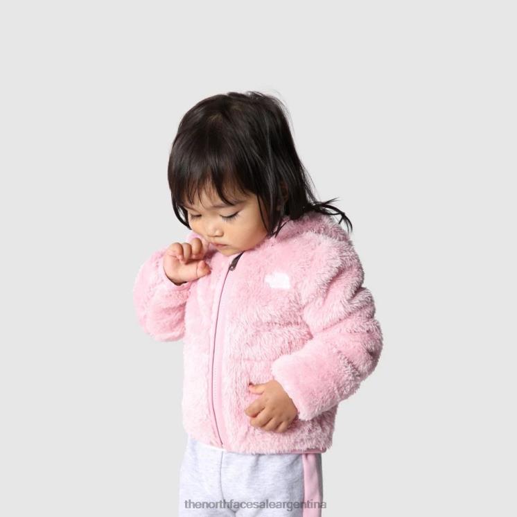 FFV041652 camafeo rosa The North Face sudadera con capucha y cremallera completa con osito bebé