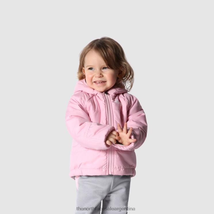FFV041819 camafeo rosa The North Face chaqueta reversible con capucha de perrito para bebé