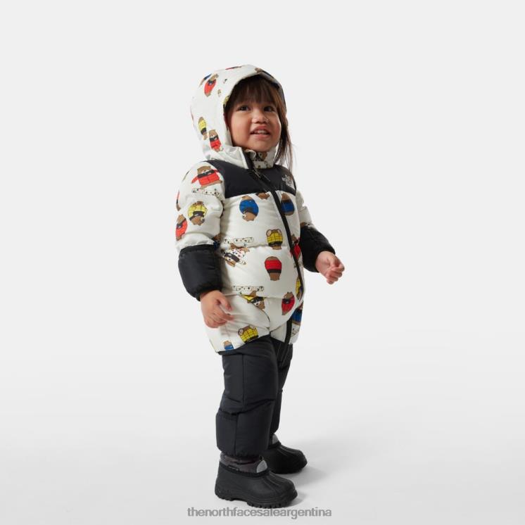 FFV04193 tnfwtnptsbrprnt The North Face bebé nuptse una pieza
