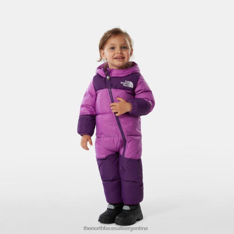 FFV04194 violeta dulce The North Face bebé nuptse una pieza