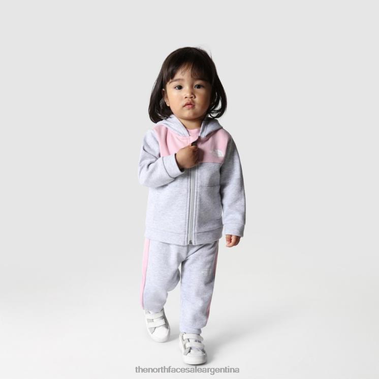 FFV042060 gris The North Face conjunto de 2 piezas baby slacker