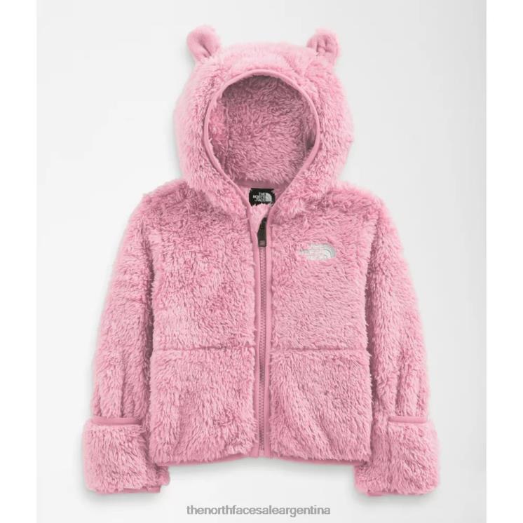 FFV045282 camafeo rosa The North Face sudadera con capucha y cremallera completa con osito bebé