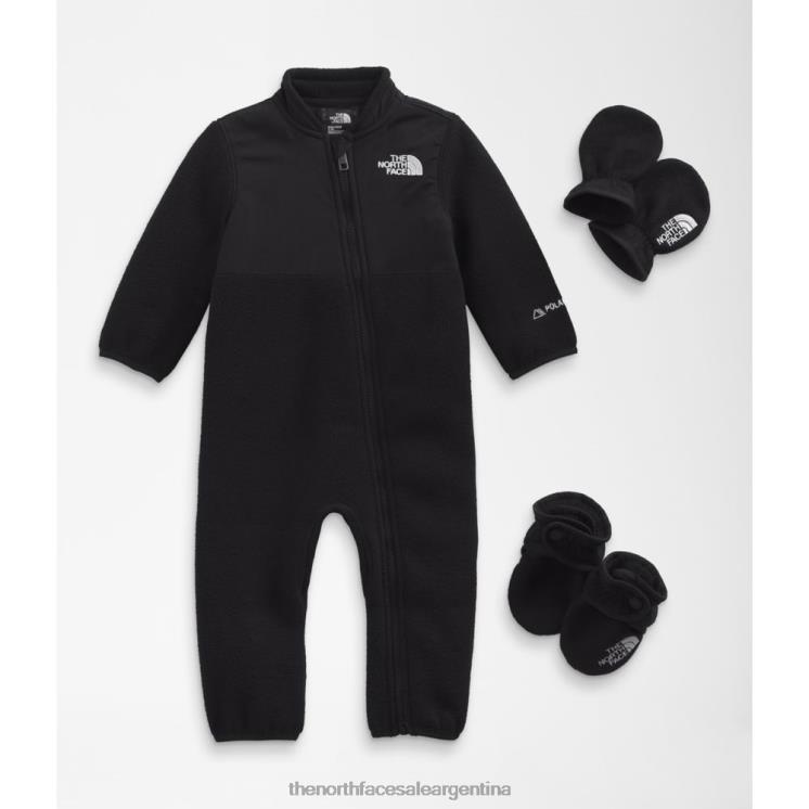 FFV045287 negro The North Face conjunto de una pieza para bebé denali