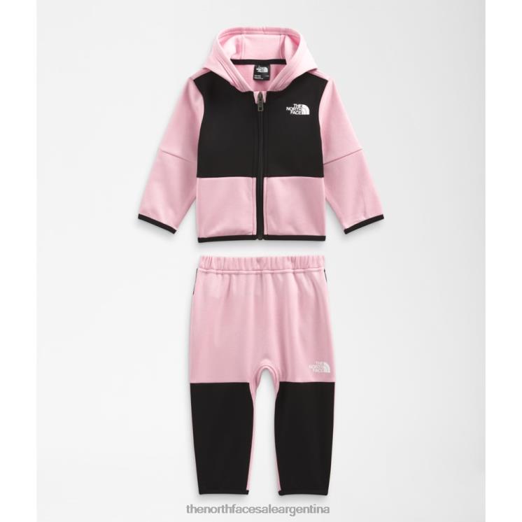 FFV045340 camafeo rosa The North Face conjunto cálido de invierno para bebé