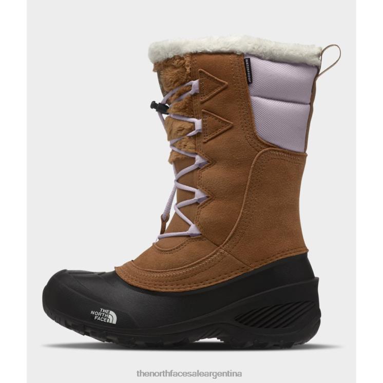 FFV043247 marrón tostado The North Face botas juveniles shellista lace iv