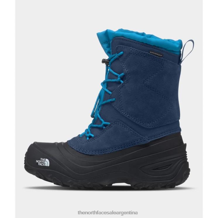 FFV044634 azul sombreado The North Face botas impermeables alpenglow v juveniles