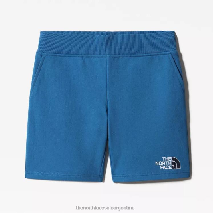 FFV041485 azul banff The North Face los adolescentes dibujaron pantalones cortos ligeros pico