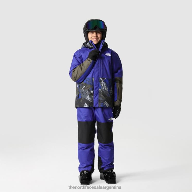 FFV041824 lapislázuli azul The North Face pantalones con aislamiento freedom para niños