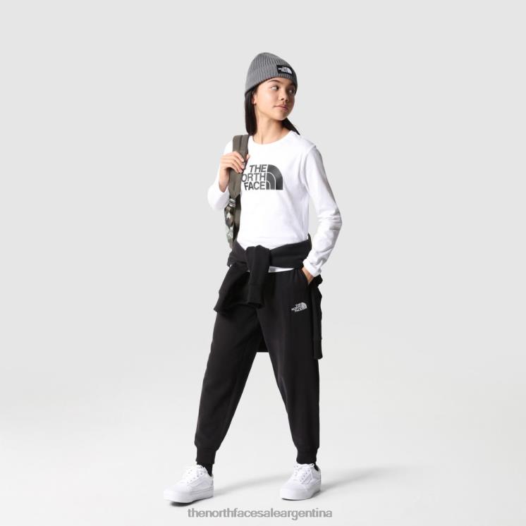 FFV042013 negro The North Face joggers extragrandes para adolescentes
