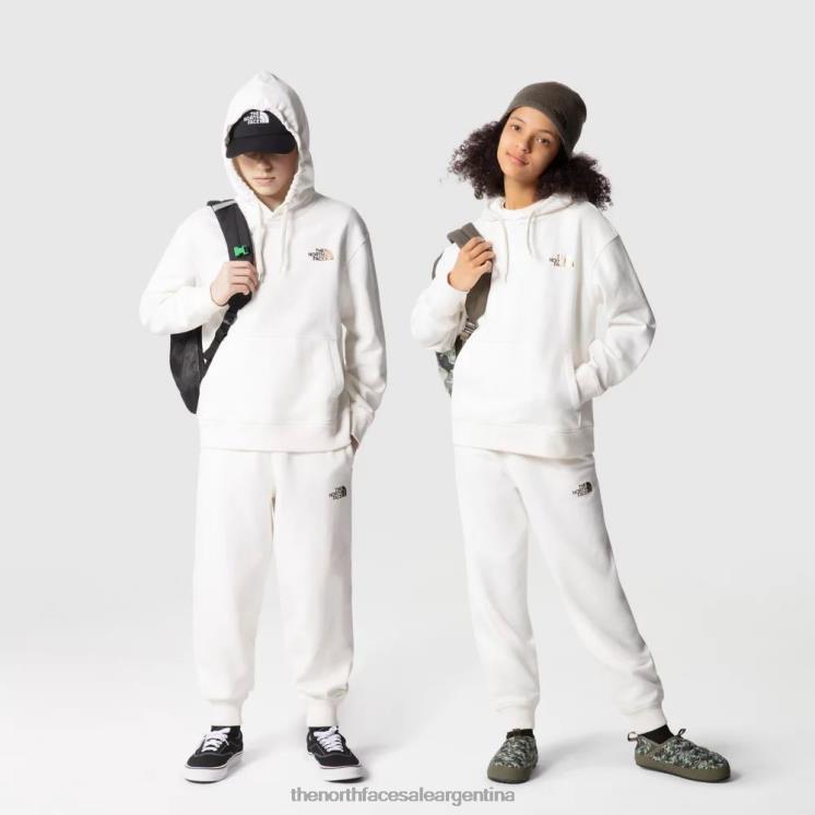 FFV042014 blanco The North Face joggers extragrandes para adolescentes