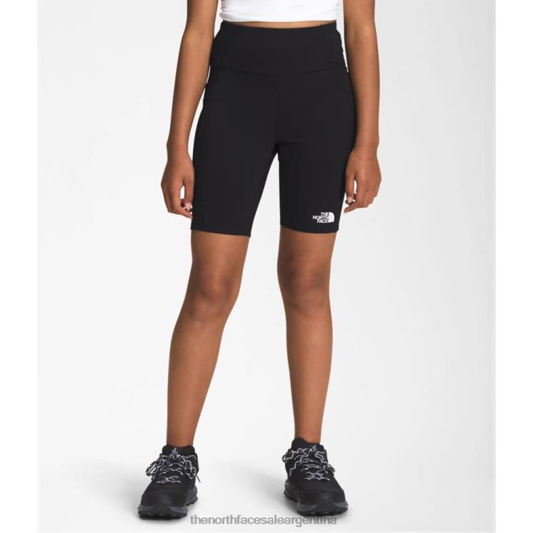 FFV045973 negro The North Face Las chicas nunca paran pantalones cortos de ciclismo.