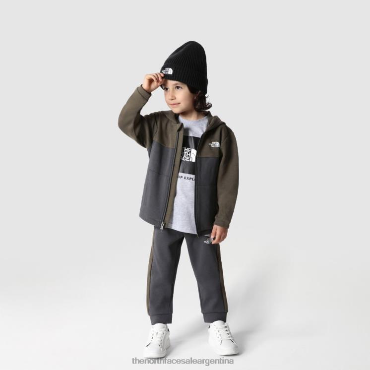 FFV042049 nuevo verde pardo The North Face juego de 2 piezas para niños más flojo
